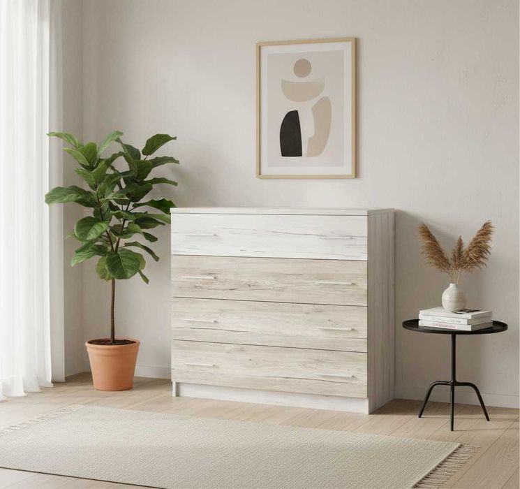 Комод «Ким 4Ш»  сочетает в себе привлекательность и практичность