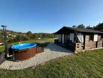 NOWOŚĆ- domek z własnym jacuzzi, kominek, klimatyzacja 360m2 ogród