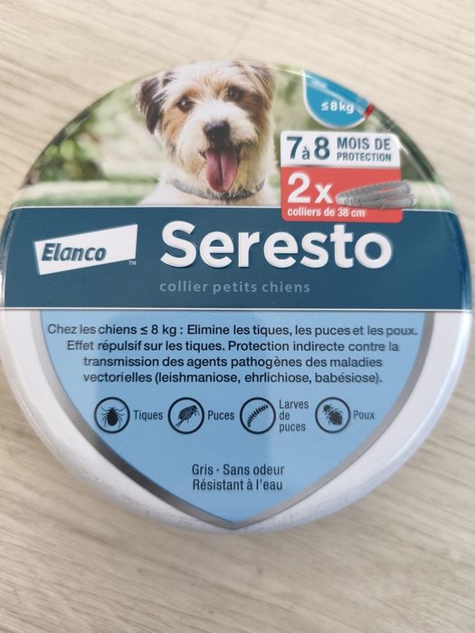 Coleira Seresto Cão -8kgs