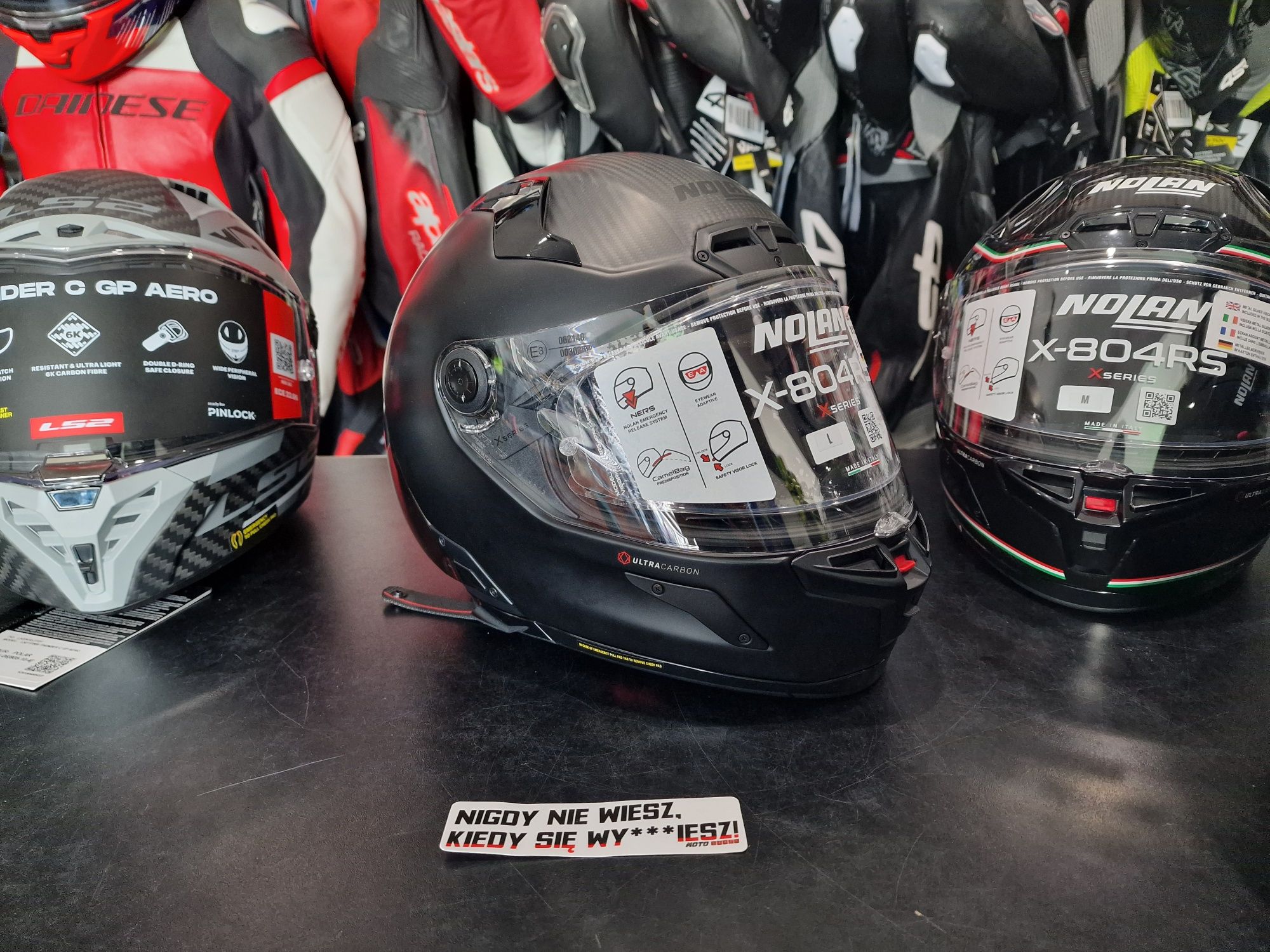 MotoSzafa Kask NOLAN X-804 RS ULTRA CARBON PURO GLOSSY !gratisy!