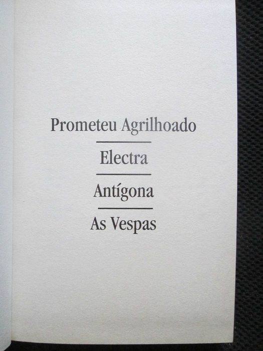 Teatro Grego, de Ésquilo, Euripedes, Sófocles, Aristofanes