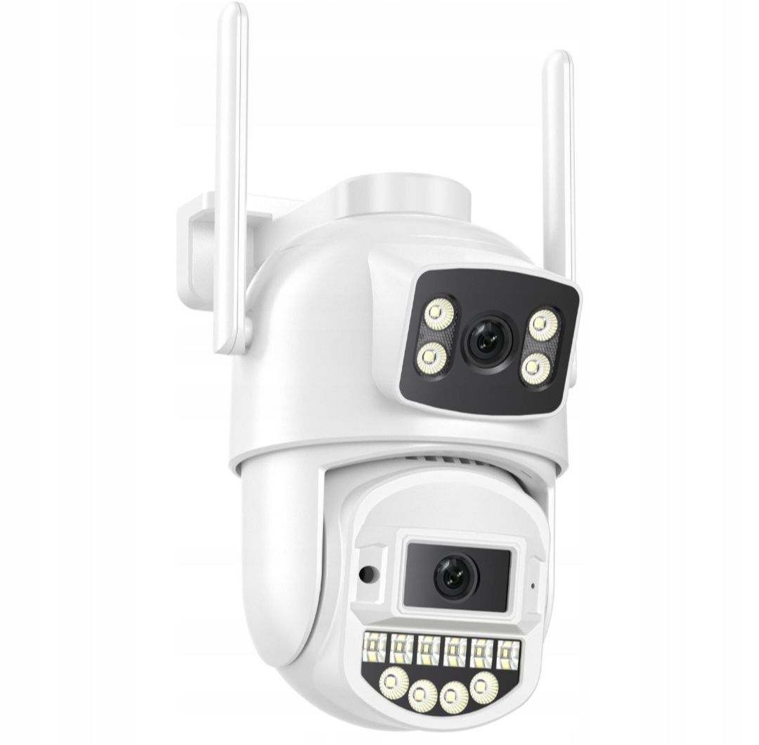 Kamera Zewnętrzna Obrotawa Podwójna IP WiFi HD 5x Zoom Smart