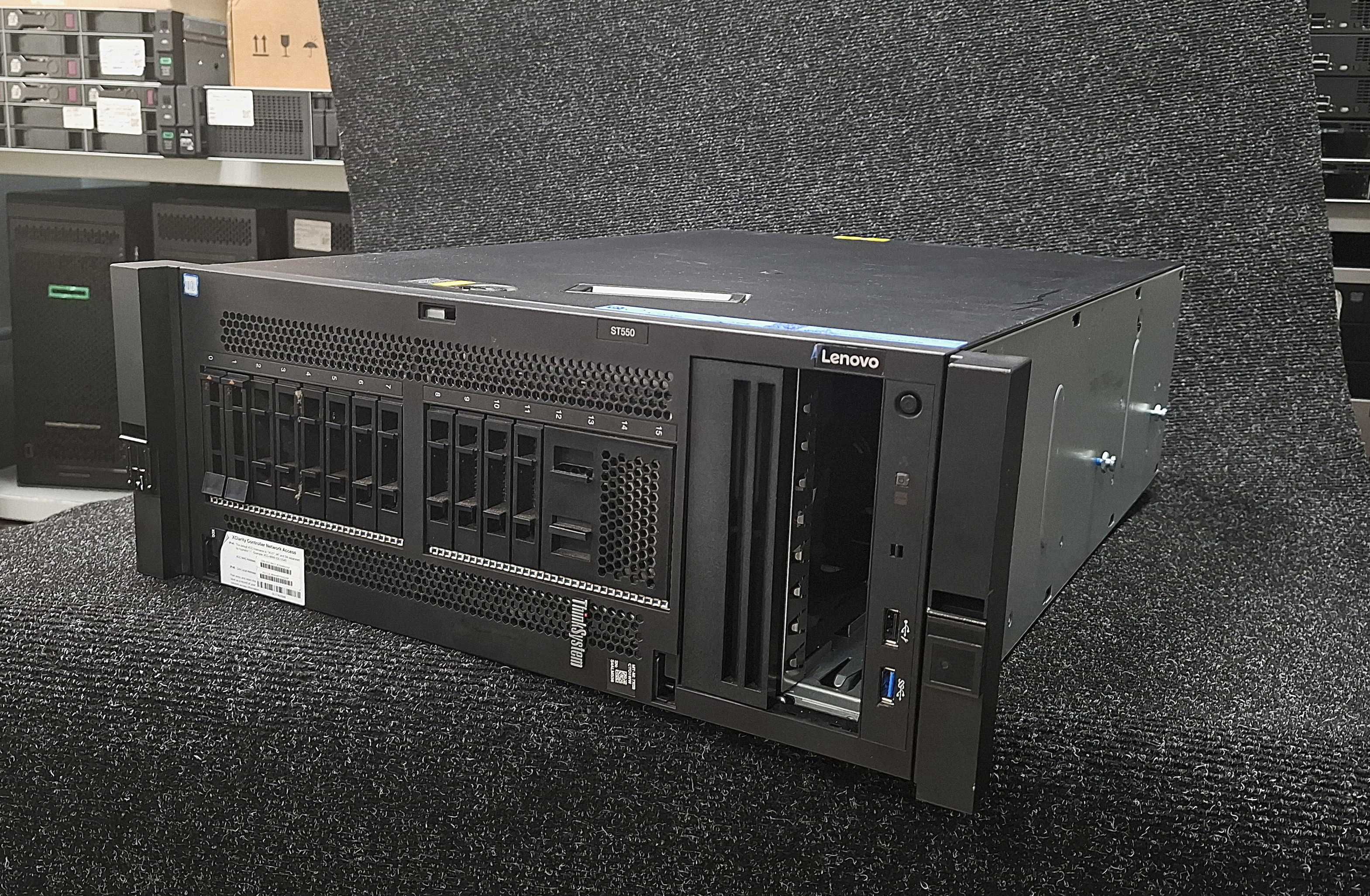Сервер Lenovo ThinkSystem ST550 16SFF | Xeon Gold, 12G Raid, 16 дисків