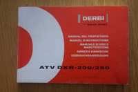 Instrukcja Katalog DERBI ATV DXR-200