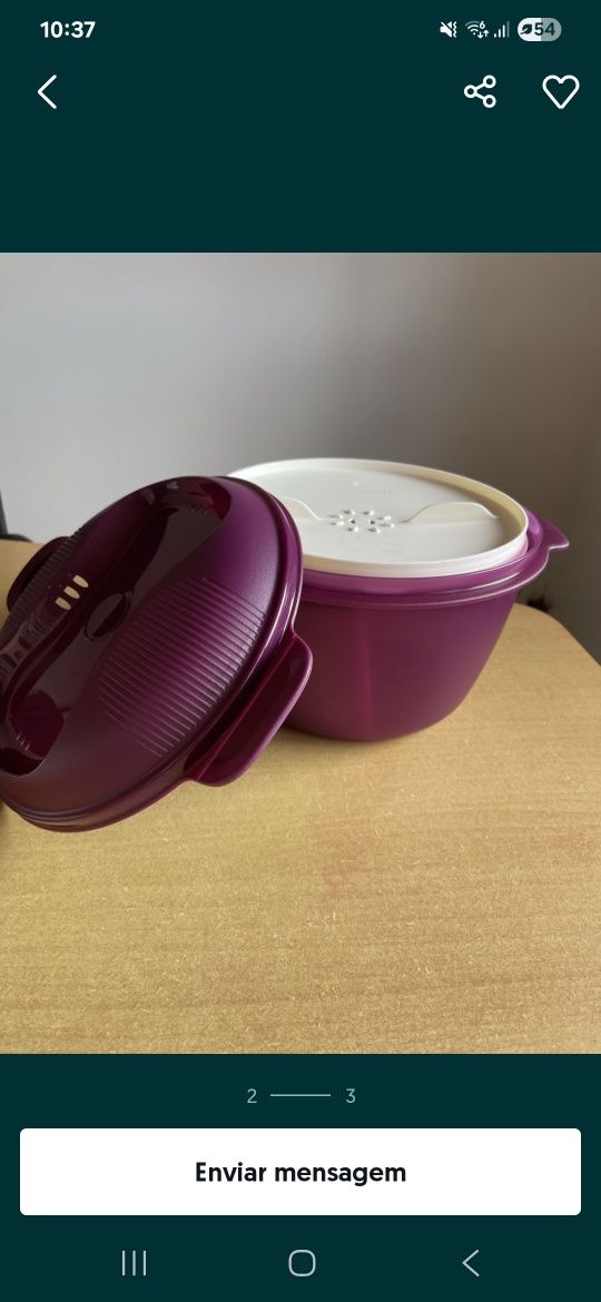 Micro arroz Tupperware