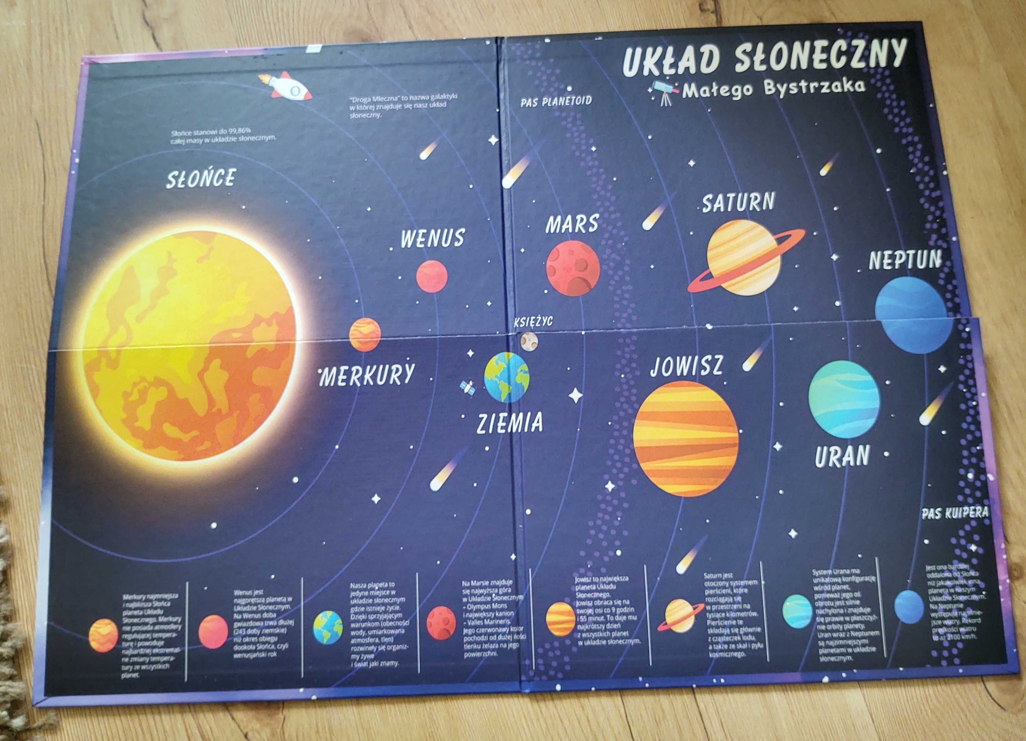 Nowa gra planszowa Podbój Marsa +plakat Układu Słonecznego marki Bajka