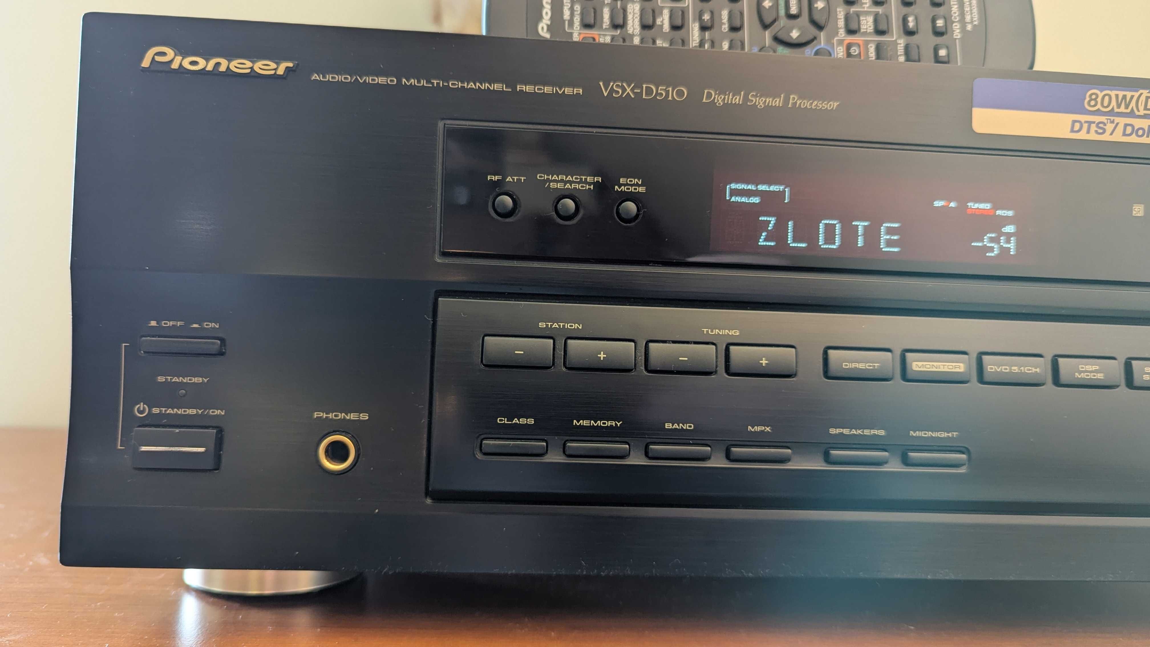 amplituner Hi-Fi Pioneer VSX-D510 z pilotem