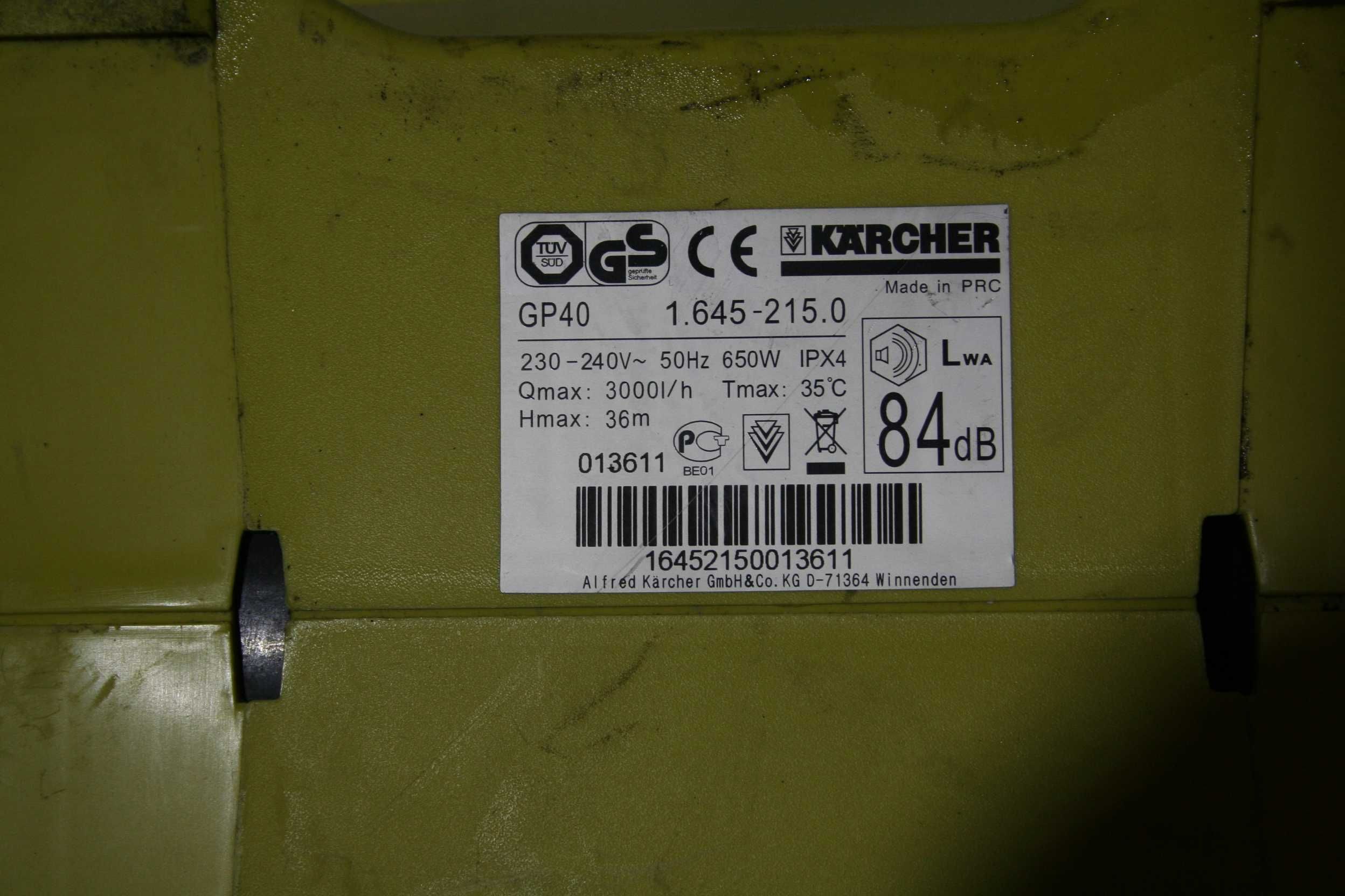 Pompa wodna Karcher GP40