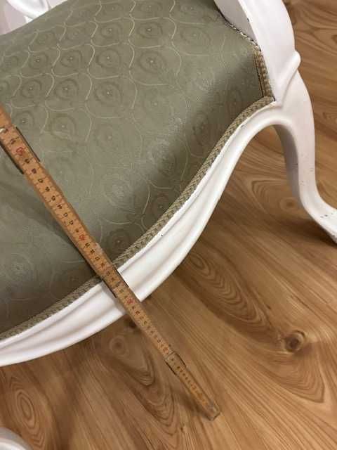 krzesło/fotel biało-zielony