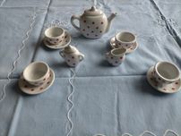 Zestaw porcelanowy dla lalek do kawy/herbaty