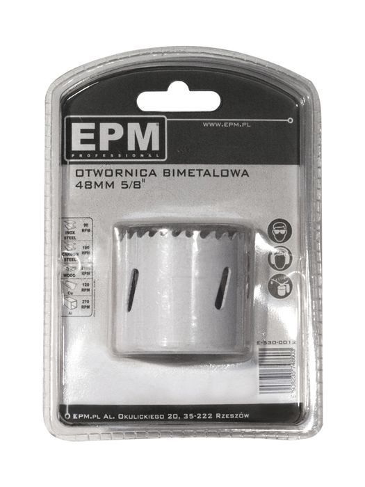 Otwornica Bi-Metalowa 48Mm Uchwyt 5/8'' EPM