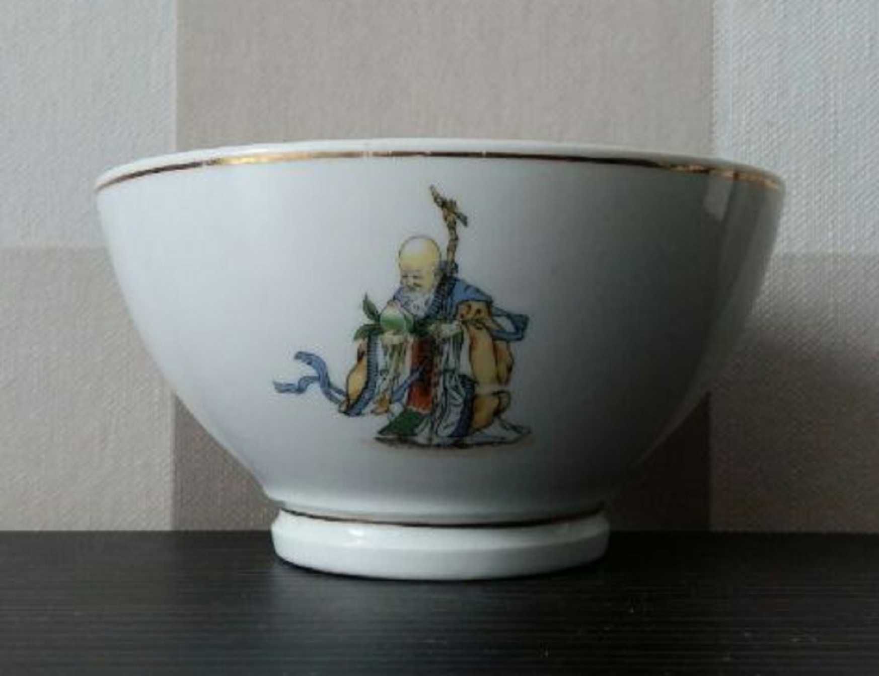 Vintage Miska porcelanowa Chiny, sygn. Ręcznie malowana_WYPRZEDAŻ