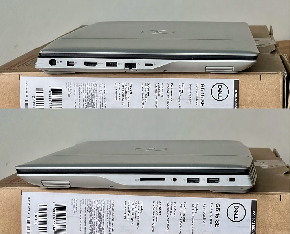 Ігровий ноут Dell G5 SE 5505 (RX5600M 6Gb/Ryzen 5 4600H/8Gb/256Gb SSD)