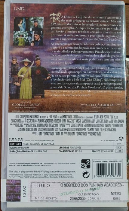 Filme para PSP - O Segredo dos Punhais Voadores