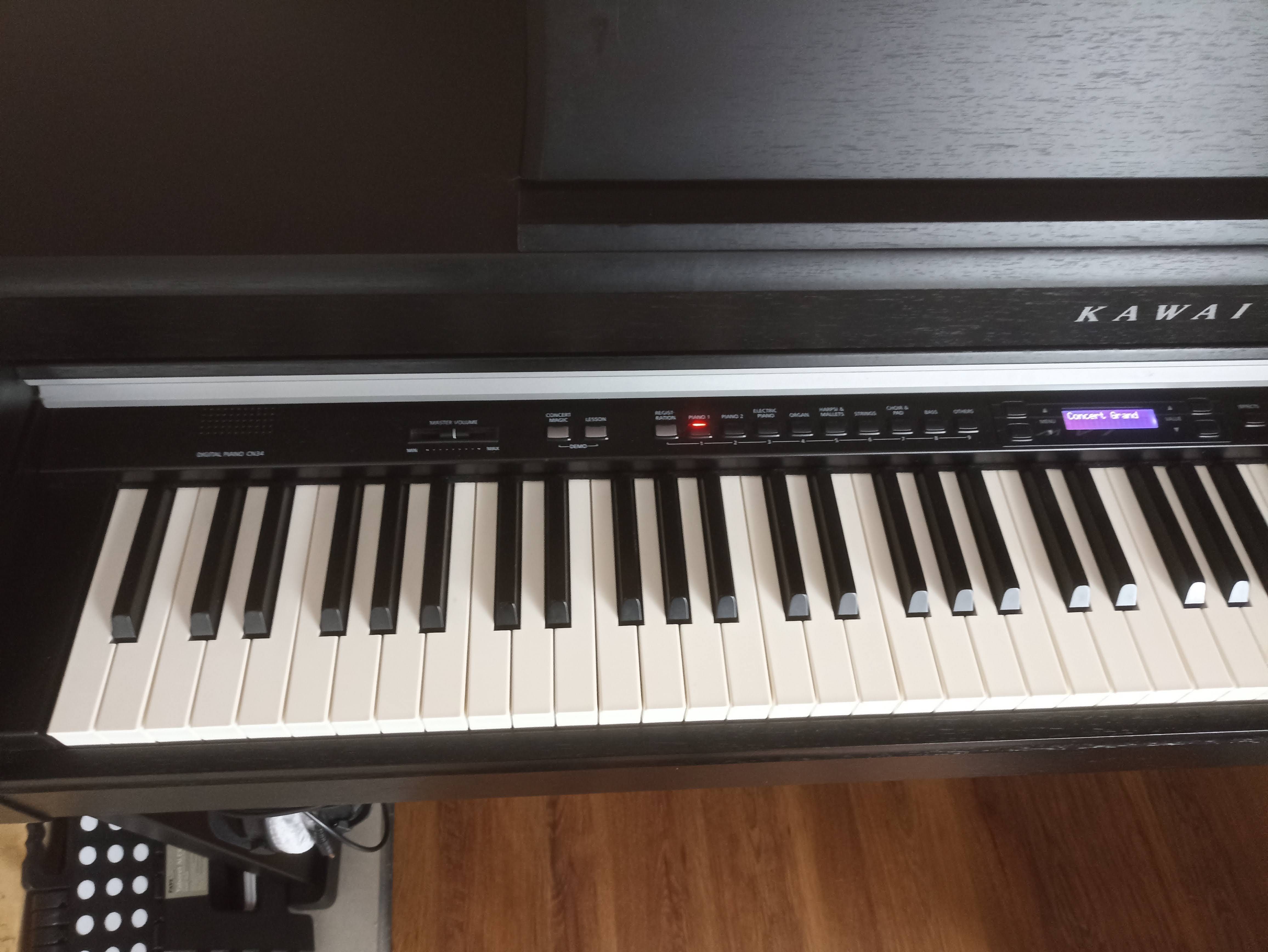 Pianino cyfrowe KAWAI CN34 stan idealny, kolor czarny