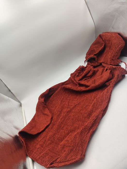 Pokrowiec 4-częściowy na fotel w kolorze ceglastym