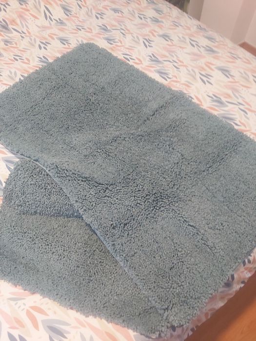 Tapetes quarto azul macios novos