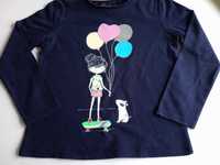Bluzeczka dla dziewczynki - little kids - dł. rękaw - roz. 116 -