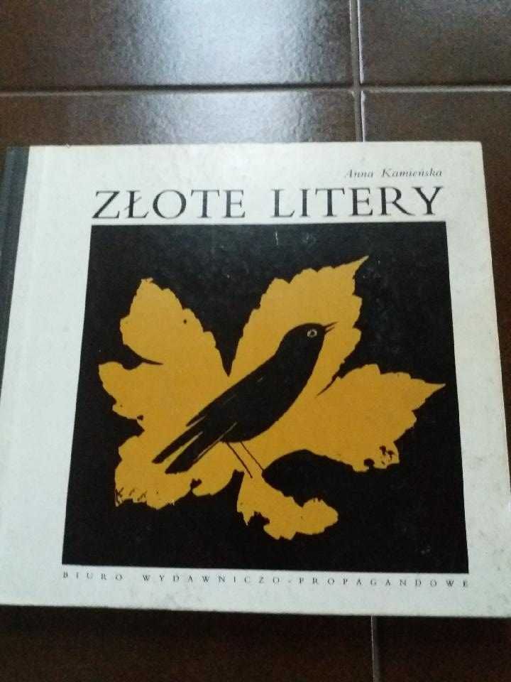 książka złote litery -zbiór wierszy polska poezja