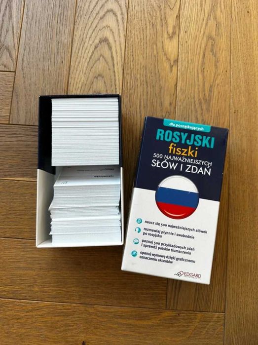 Rosyjski fiszki dla początkujących 500 słów i zdań