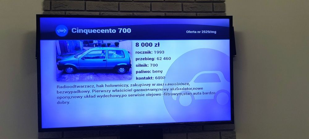 Telewizor LG 49 cali 4k uszkodzone Podświetlenie