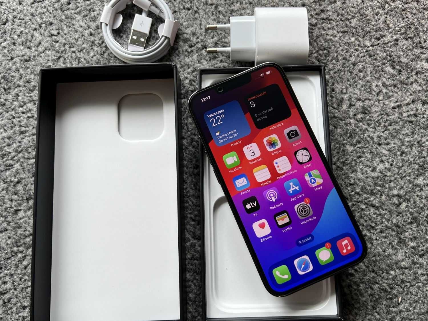 iPhone 13 Pro 128GB SPACE GREY SZARY Grafitowy Bateria 100% +SZKŁO GWA