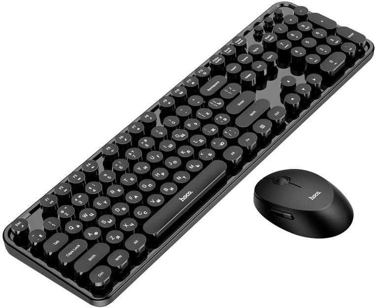 Клавіатура + Мишка Hoco DI25 PALLADIS 2.4G Wireless Black