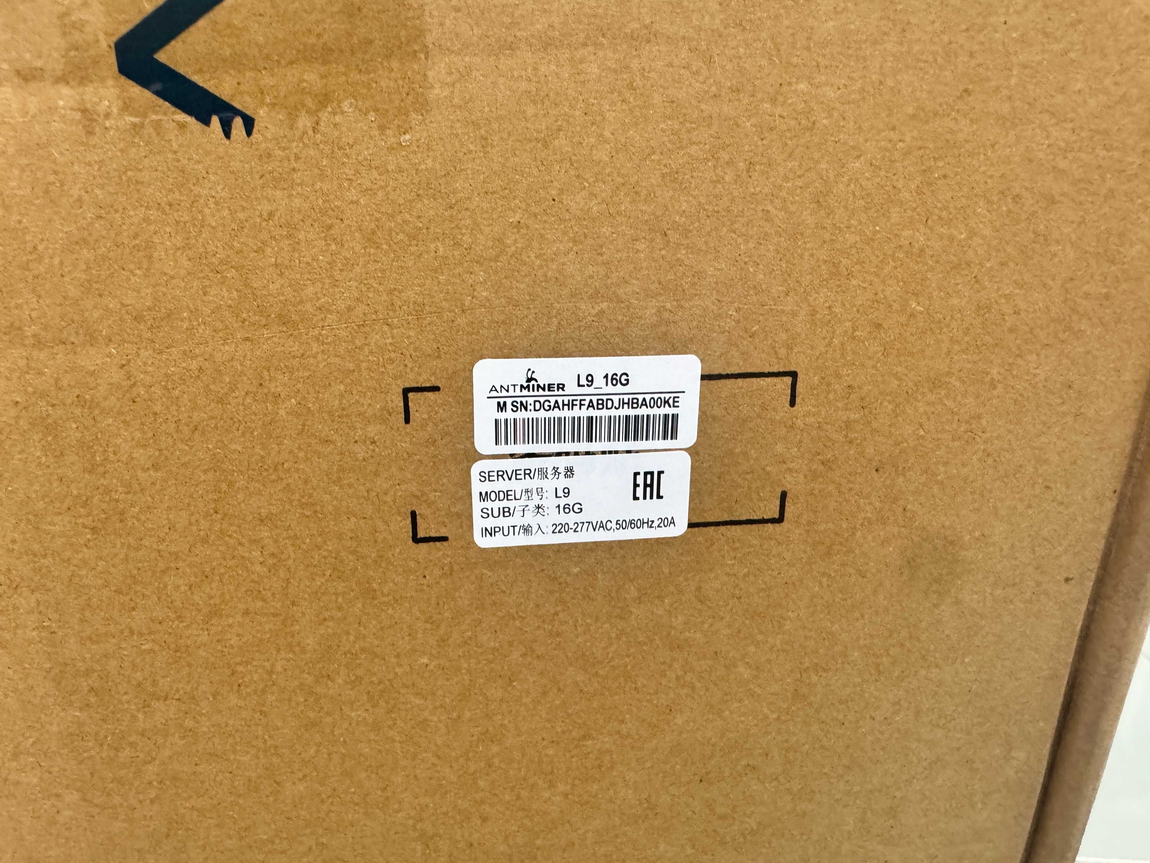 NEW Майнер! Antminer L9 16 Gh плата 7007 miner Asic Bitmain +Гарантія