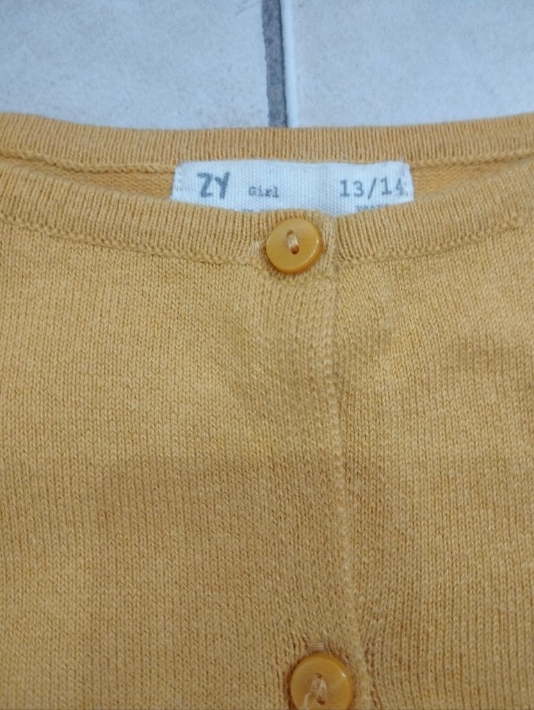 Casaco de malha amarelo torrado Zippy