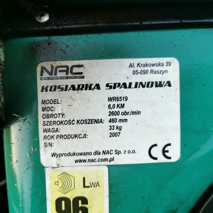 Kosiarka NAC Brigs & Straton 6,0 KM