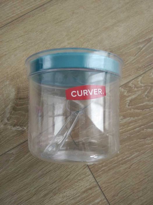 Pojemnik Curver na artykuły sypkie okrągły 1 L z miarką