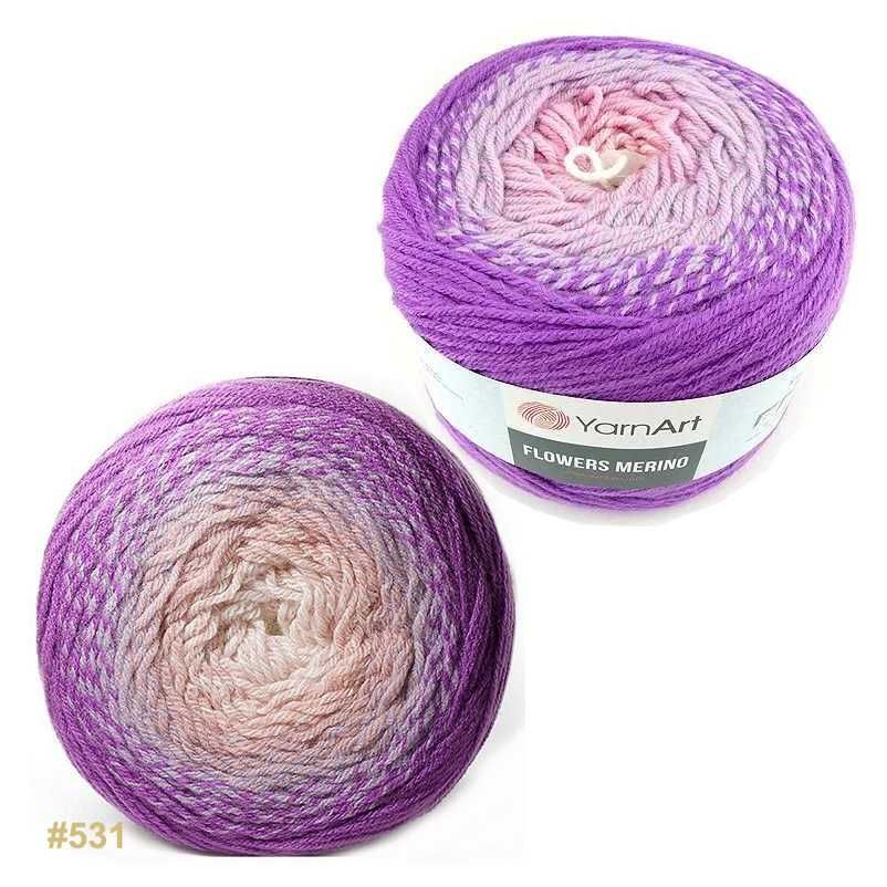 Пряжа Ярнарт Фловерс, Фловерс Мерино; YarnArt Flowers, Flowers Merino