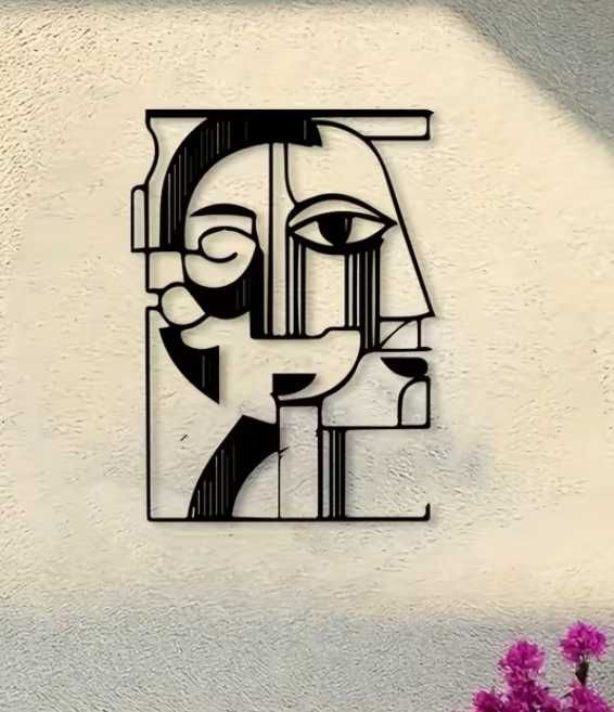 Nowa metalowa dekoracja abstrakcyjna