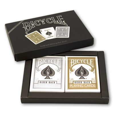 Baralhos Bicycle Ouro e Prata ( Bicycle Prestige - Gold & Silver set )