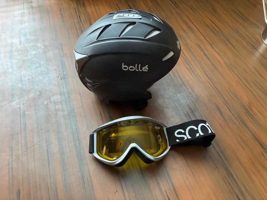 Kask Narciarski i okulary