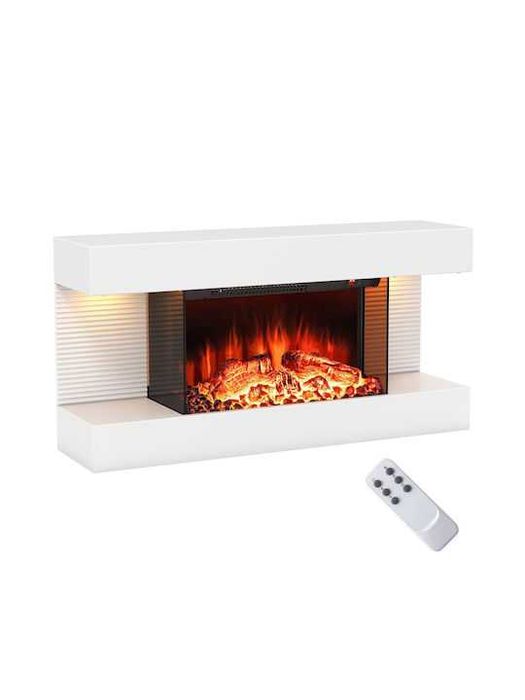 Trójstronny kominek elektryczny – nowoczesne ogrzewanie BIAŁY