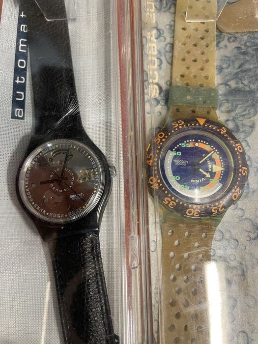 Swatch coleção nas caixas