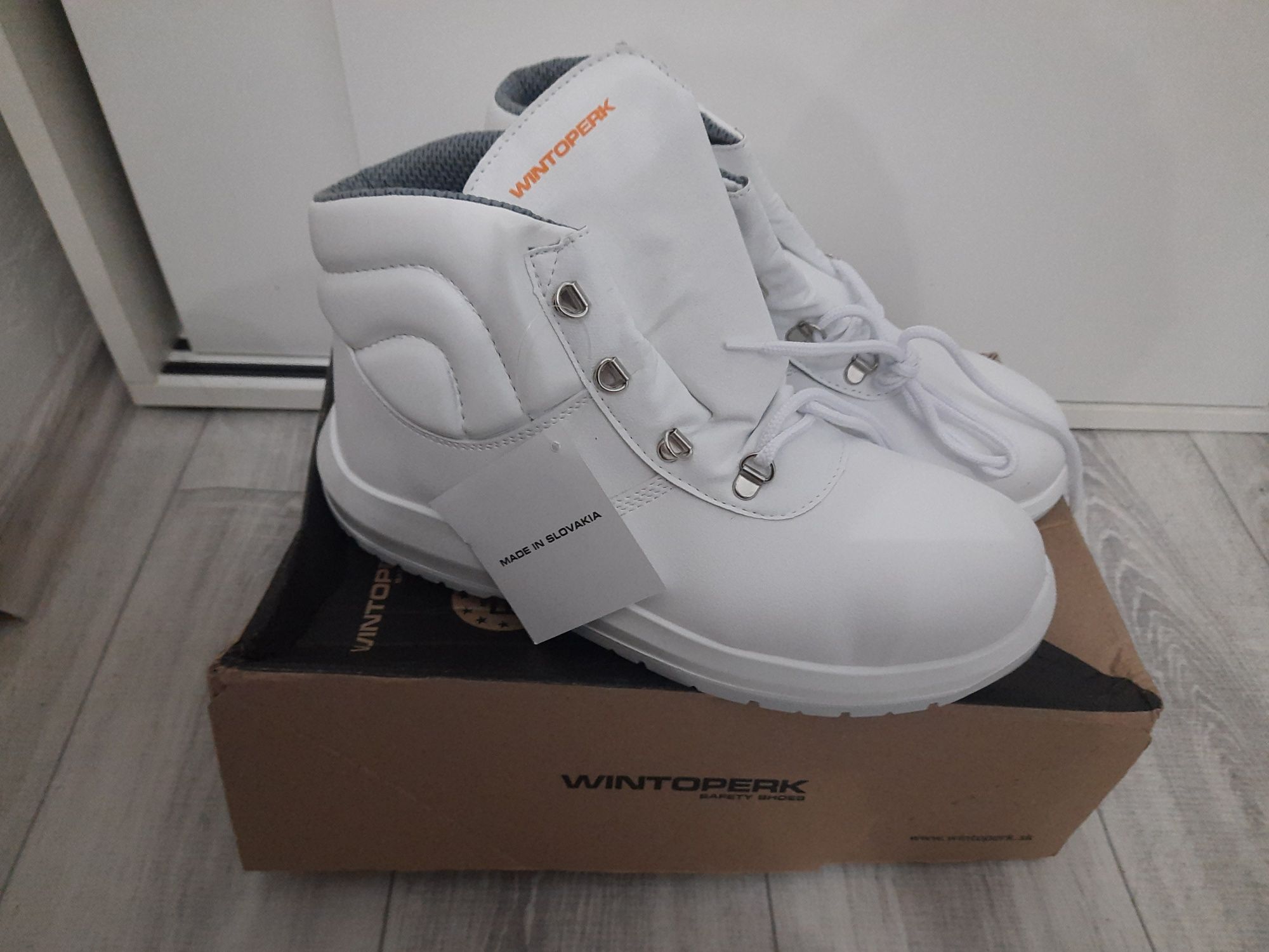 Buty robocze za kostkę BIAŁE DELTA O2