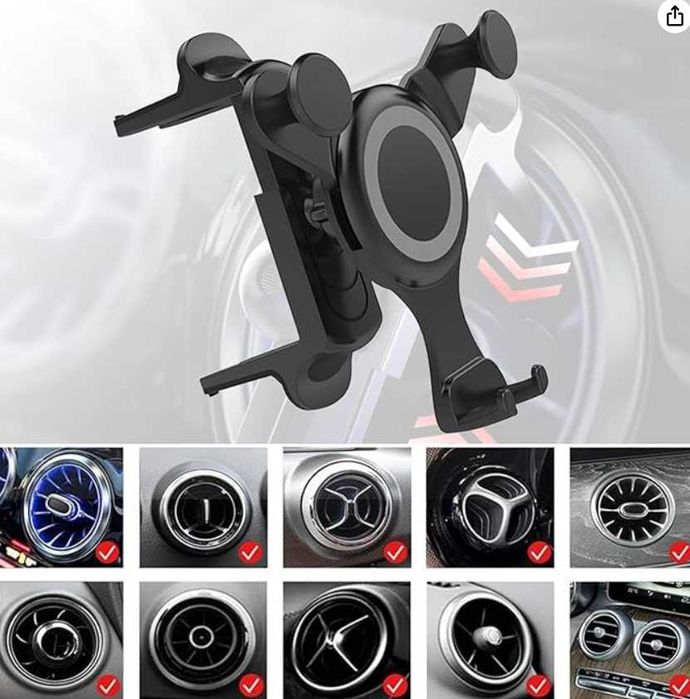 okrągły uchwyt samochodowy do telefonu