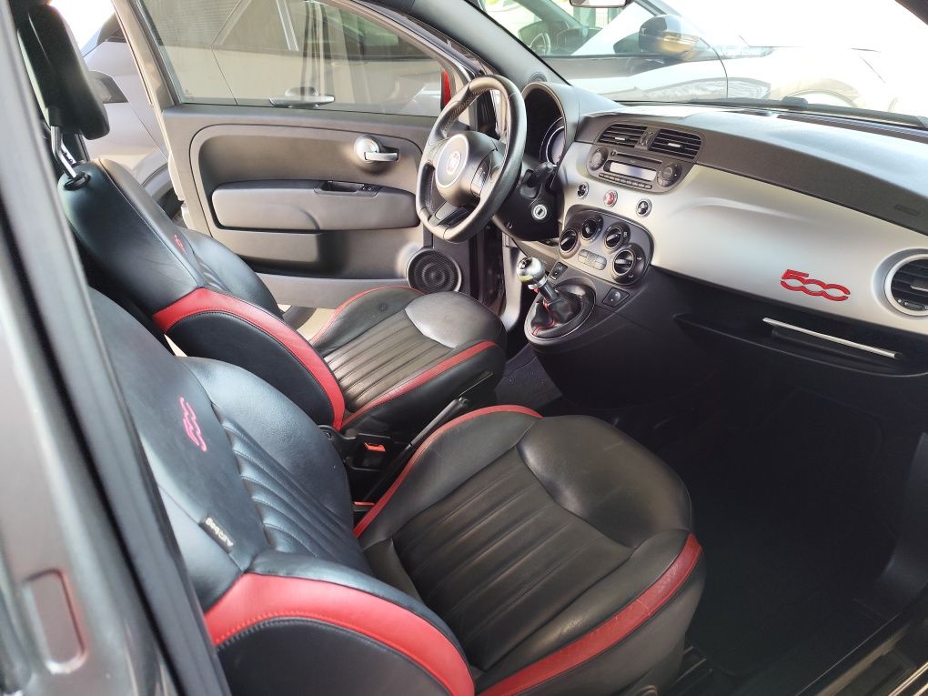 Fiat 500 1.2s Estofos Pele
