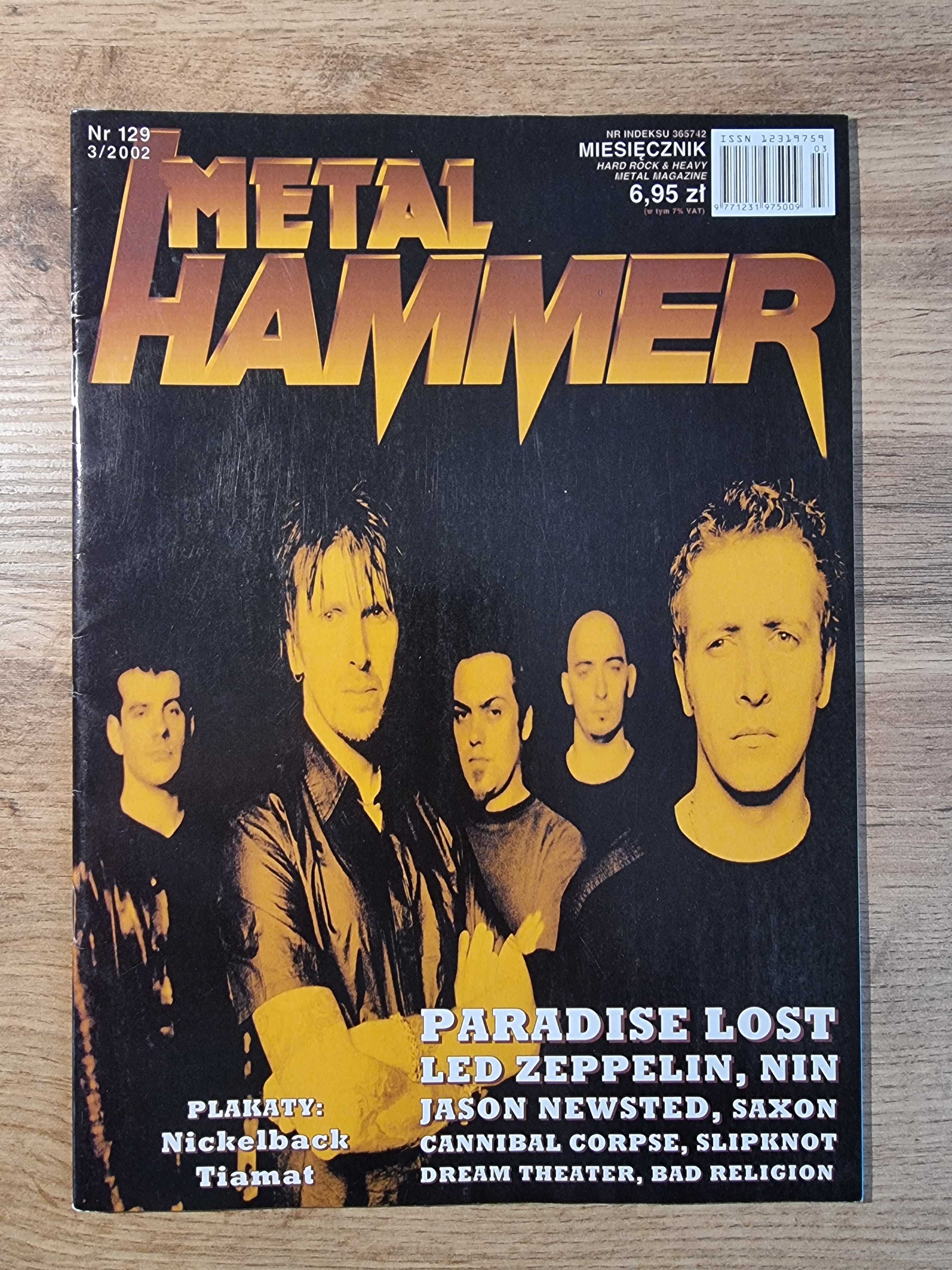 Metal Hammer 3/2002 - Paradise Lost, Plakaty: Nickleback i Tiamat