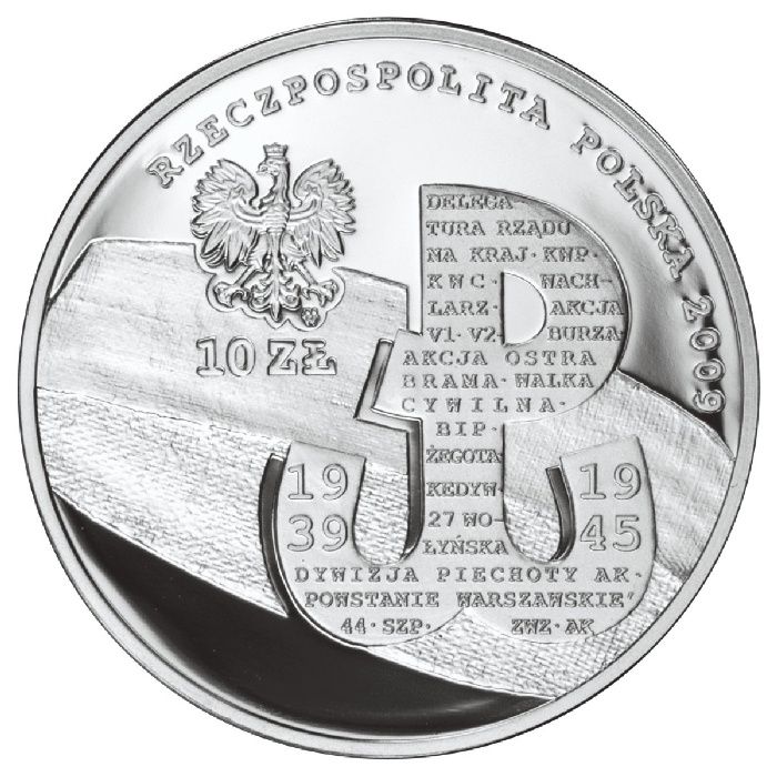 10 zł - 70 rocznica utworzenia Polskiego Państwa Podziemnego