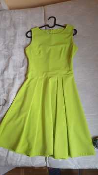 Sukienka Limonkowa elegancja