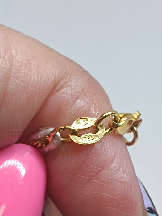 Złoty łańcuszek Figaro długość 55cm, złoto 585