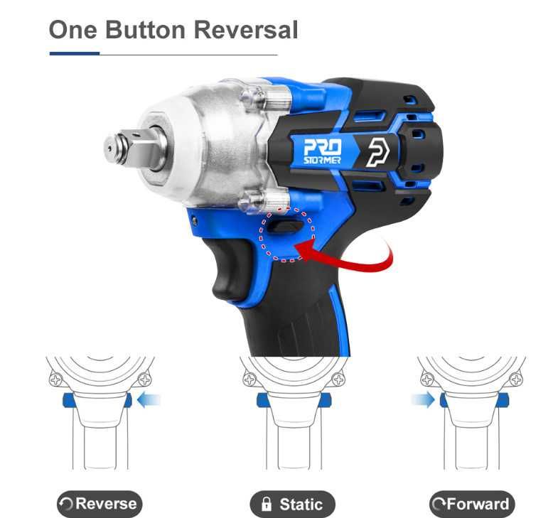 chave impacto pistola oficina prostormer 20v