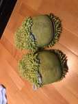chinelos grandes verdes 36