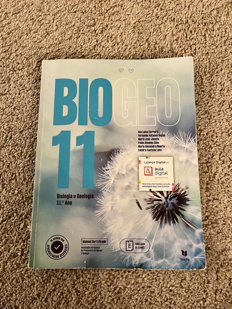 Livro  Biologia e Geologia 11 Ano