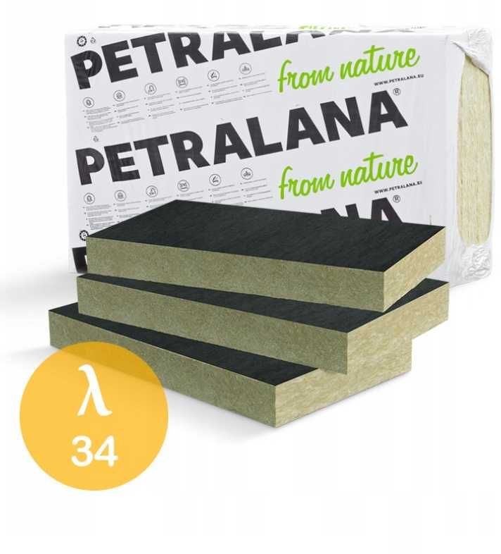 Wełna mineralna skalna Petralana  PETRAVENT-LV 120mm  0,034  HURTOWNIA