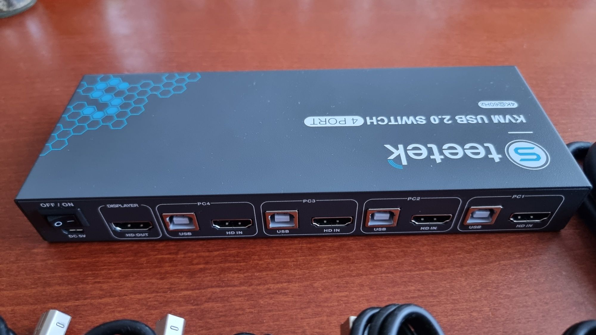 KVM USB Switch S teetek 4K 60hz