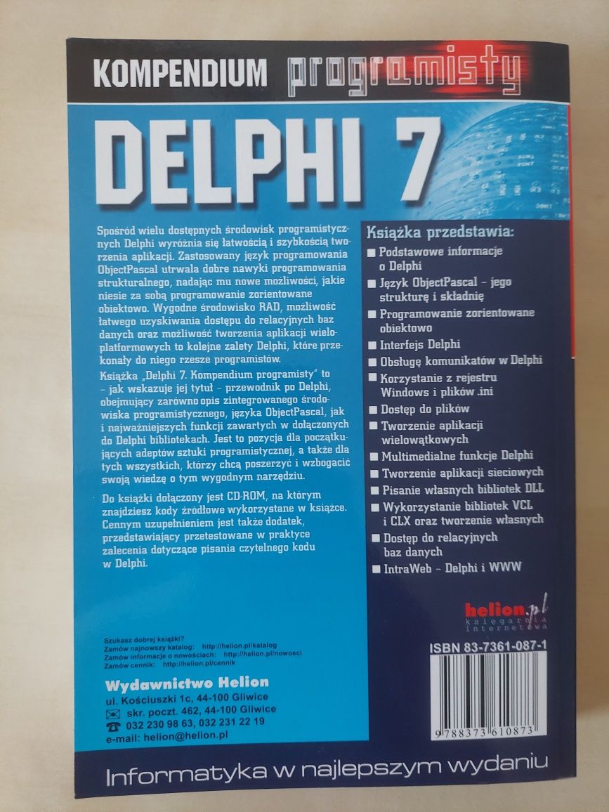 Książka DELPHI 7 wyd. Helion